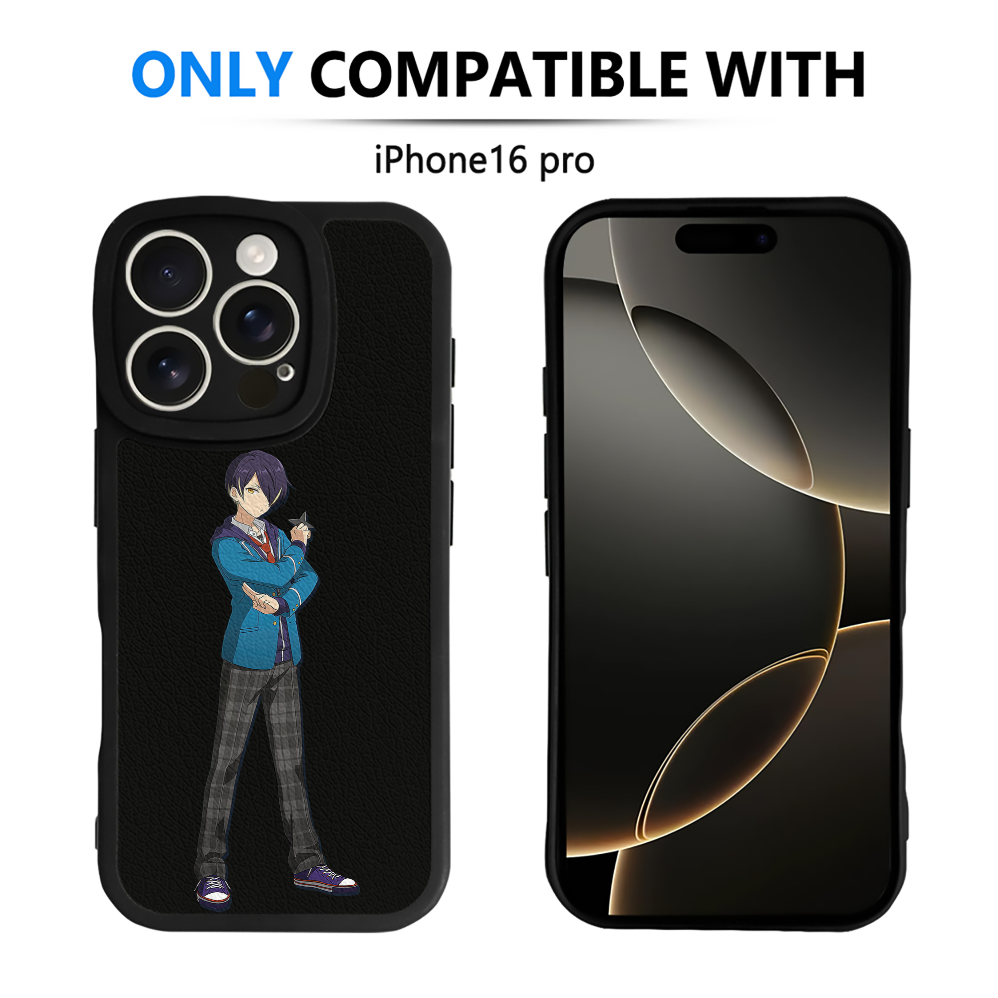 （画像用） あんさんぶるスターズ! Ensemble Stars 【iPhone 16シリーズ対応】シリコンスマホケース（レザー調） 材質：シリコン
